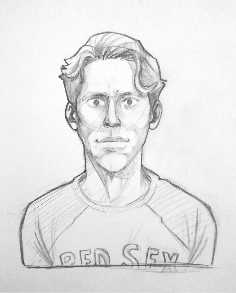 Fra on twitter i like to draw him looking straight into the camera 