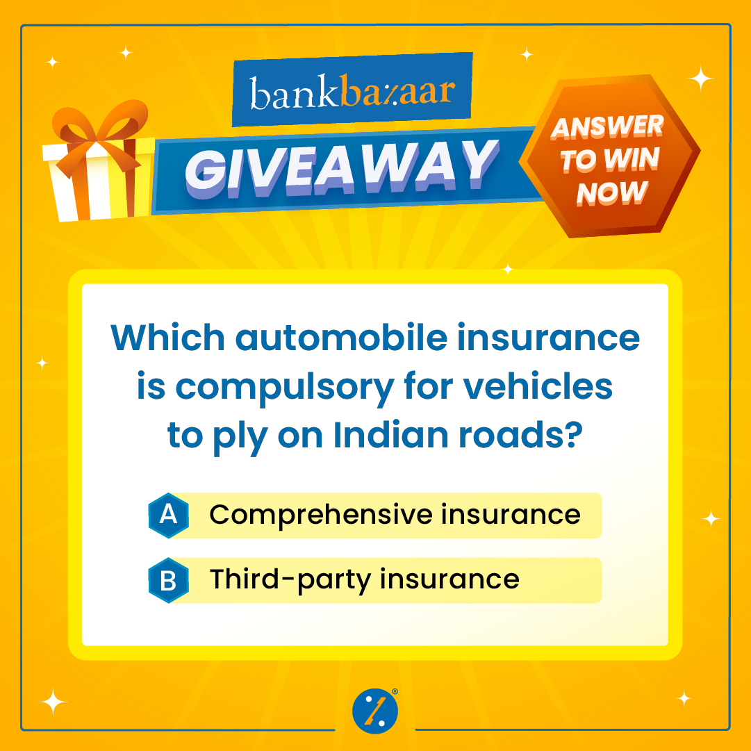 BankBazaar's tweet photo. #ContestAlert   

We are back!   

Here's your chance to win some exciting prizes!  BankBazaar brings you #BBGiveaway!  
   
Answer one simple question and become the lucky winner.   

 #Contest #win #Awards #quiz #personalfinance #FridayFun https://t.co/XcKda355qs