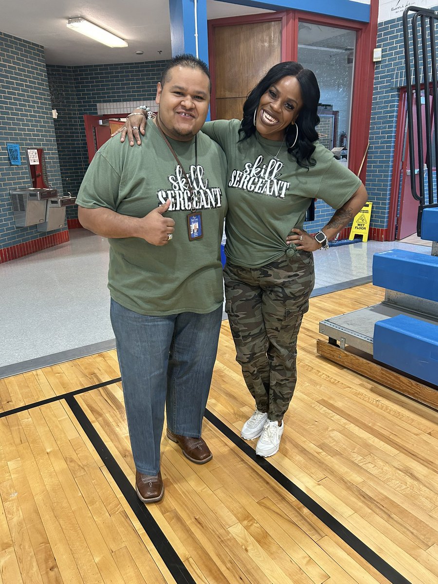 LoveJonesABJ's tweet photo. Final day of STAAR Spirit Week! Attack the STAAR dress in Camo!! @SamhoustonMS https://t.co/CRNIt7viUr