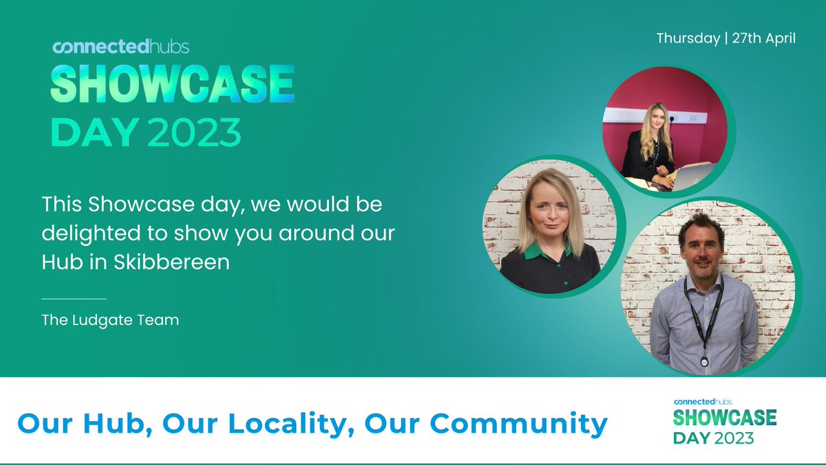 The Ludgate Hub (@ludgate_hub) on Twitter photo <a href="/connectedhubs/">ConnectedHubs.ie</a> are running a national @ShowcaseDay Tour, showing why remote communities are important & how they work.
Your invited to our open day! See our space here in Ludgate from 1-2 or book a tour with a member of our team.
Details: eventbrite.ie/e/615452724667
#Showcaseday <a href="/connectedhubs/">ConnectedHubs.ie</a> are running a national @ShowcaseDay Tour, showing why remote communities are important & how they work.
Your invited to our open day! See our space here in Ludgate from 1-2 or book a tour with a member of our team.
Details: eventbrite.ie/e/615452724667
#Showcaseday
