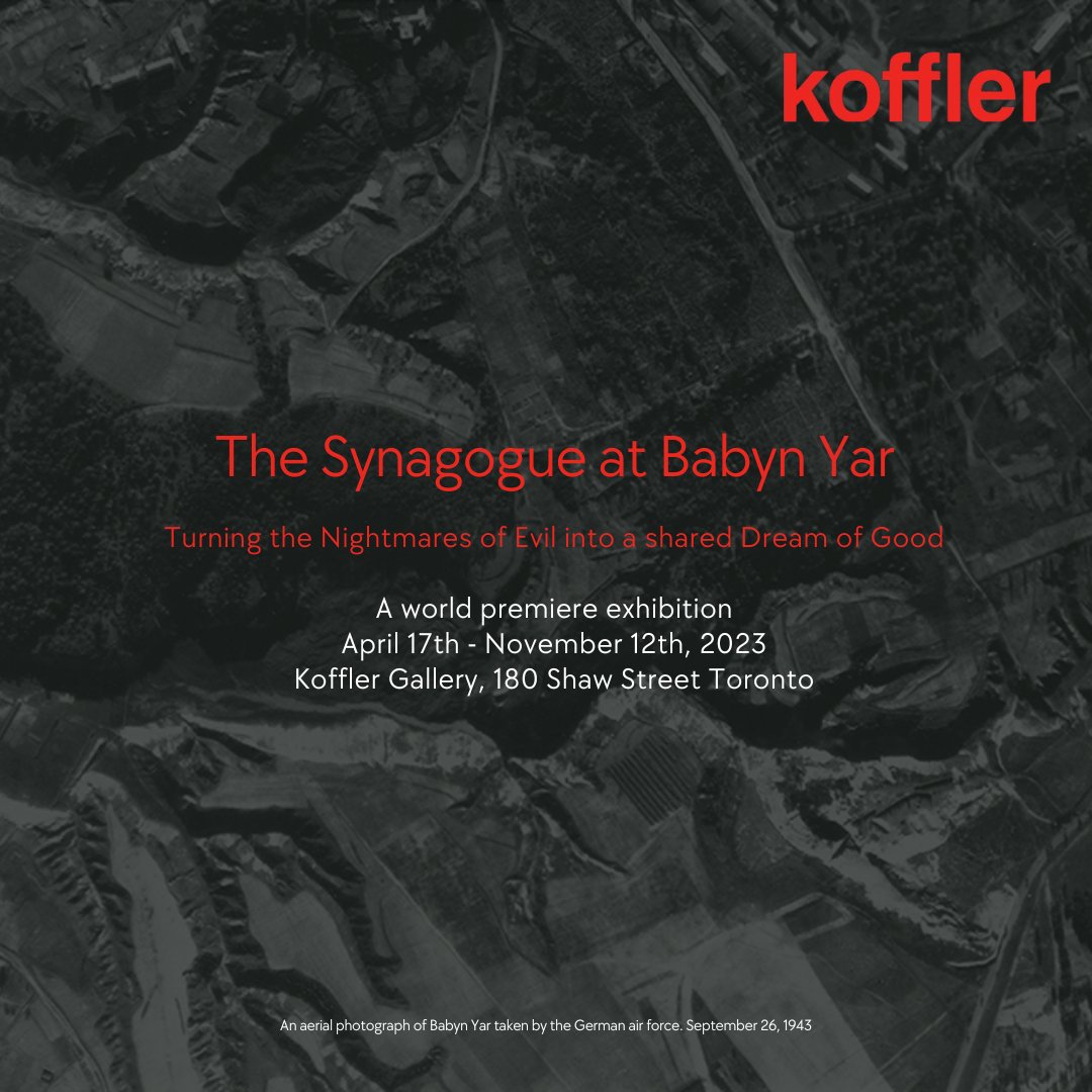 KofflerArts's tweet photo. Starting April 17 on Yom HaShoah Eve, explore our exhibition, “The Synagogue at Babyn Yar: Turning the Nightmare of Evil into a Shared Dream,” created with international partners including architect Manuel Herz, @EdwardBurtynsky and @MaximDondyuk.

https://t.co/pab1s15UXB https://t.co/EGROpxwjFY