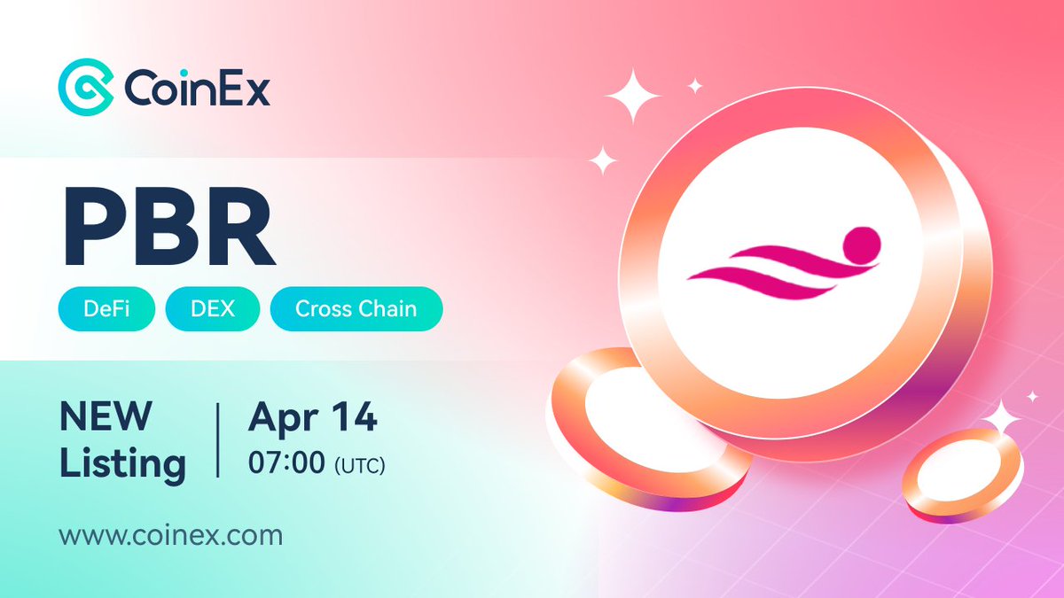 CoinEx Lists #PBR

<a href="/realpolkabridge/">PolkaBridge</a> is a decentralized all-in-one financial applications platform

✅ Trading Pair: PBR/USDT
✅ Deposit &amp; Withdrawal:7AM UTC 14th Apr
✅ Trading:10AM UTC 14th Apr

Learn more 👉 coinex.com/s/4SJL

#CoinEx #Defi #Dex #CrossChain #TokenListing