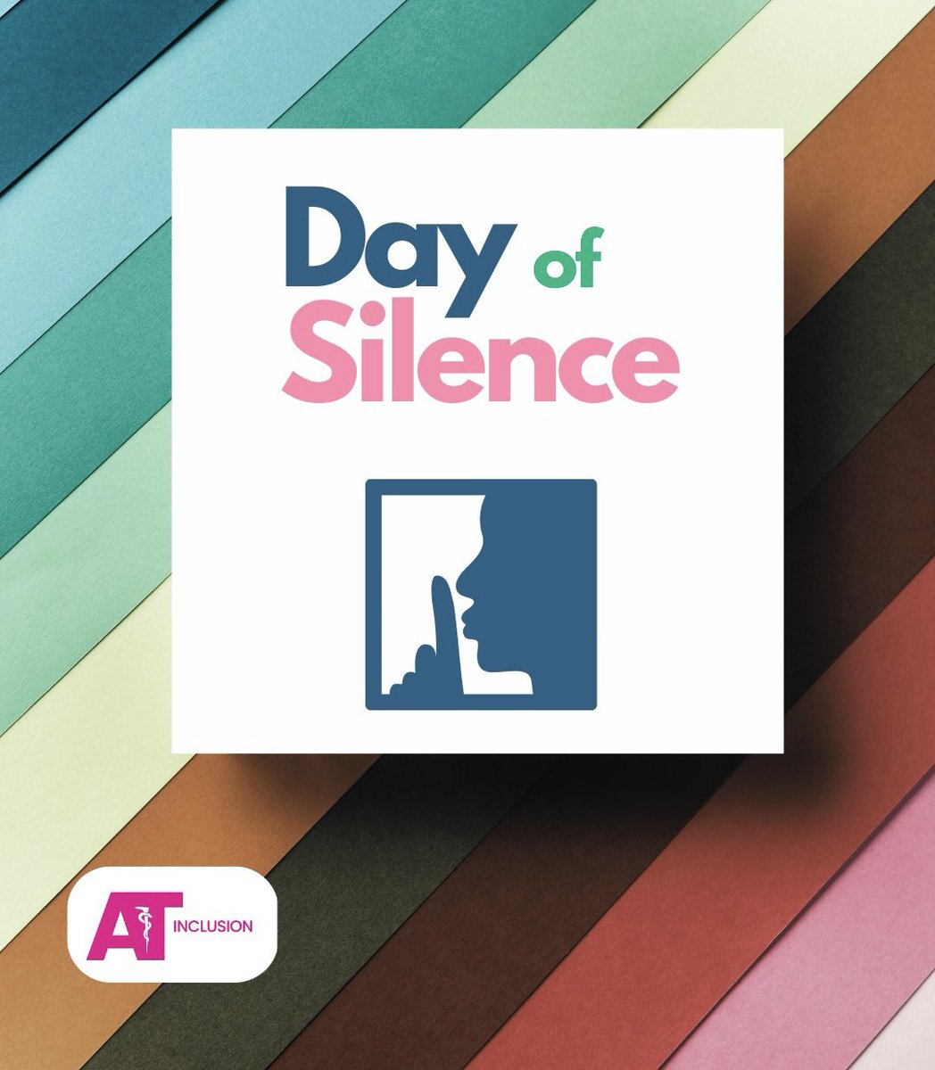 Today, students nation-wide will be participating in the #dayofsilence in order to bring awareness to how many LGBTQIA+ individuals feel at school: silenced. (1/3)