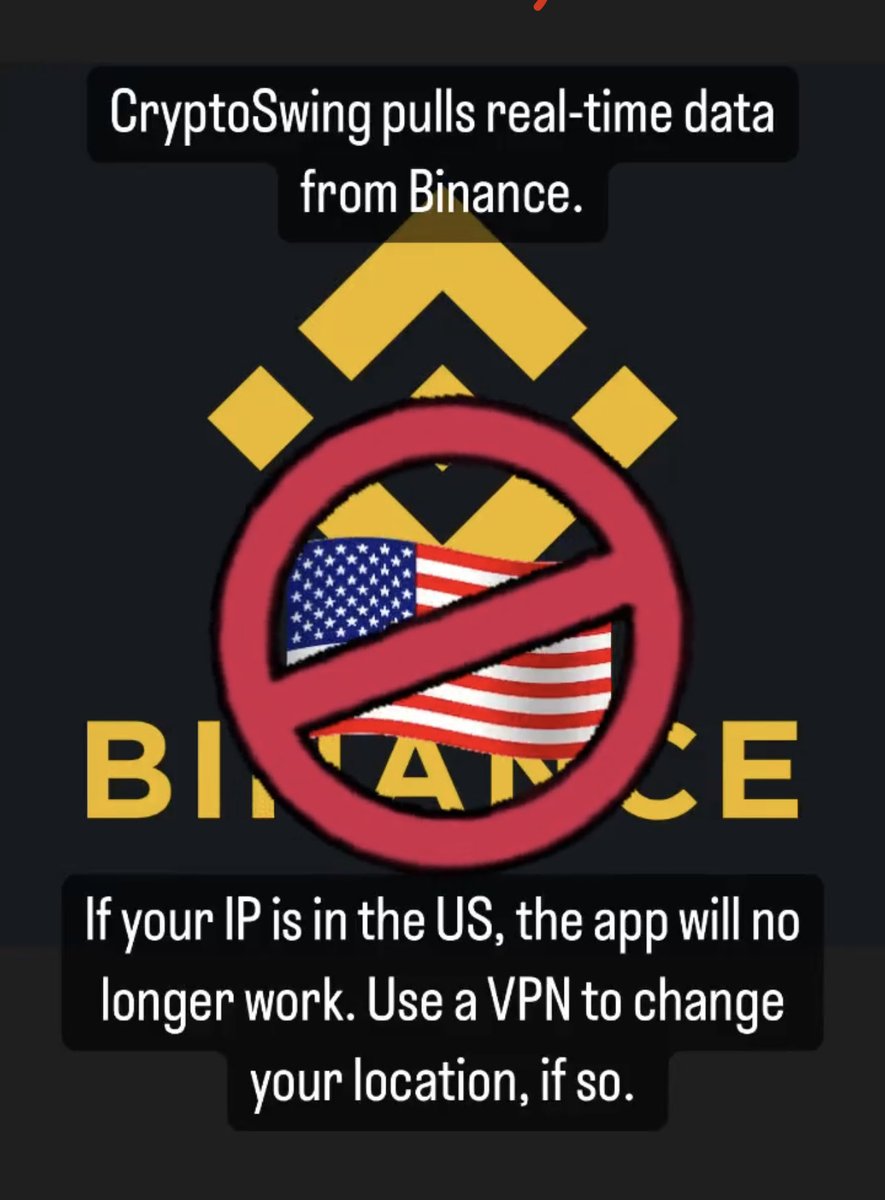 CryptoSwingApp's tweet image. Binance is still the biggest exchange, by far, but I will still look into another option for US traders.  Maybe CoinGecko?  In meantime, using a VPN works well. 👍🏼