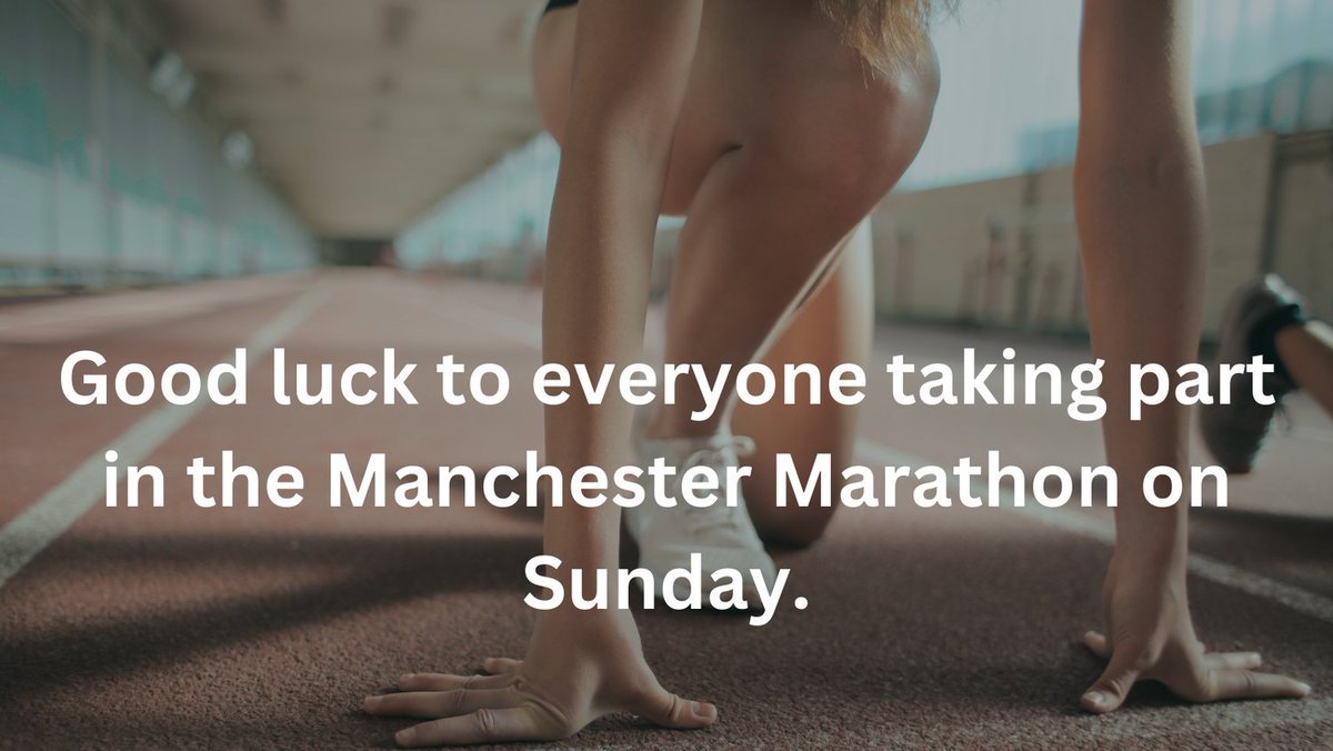 CarmichaelClini's tweet image. Wishing all the Manchester Marathon participants a good day on Sunday and lets hope it stops raining.
#physio #acupuncture #knutsford #kneespecialist
#hipspecialist #sportsinjuries #runtalkrun