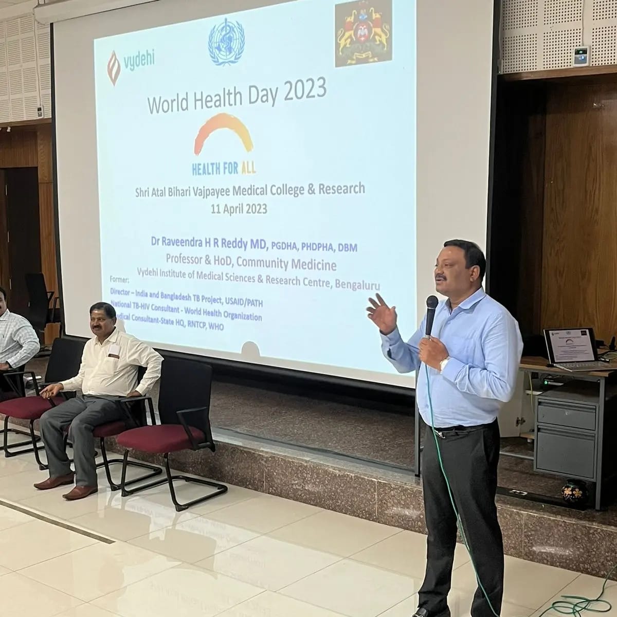 sabvmcri's tweet photo. Guest lecture by Dr Raveendra HR reddy on occasion of "World health day 2023"
Department of community medicine of SABVMCRI https://t.co/ITFwaDqBWR