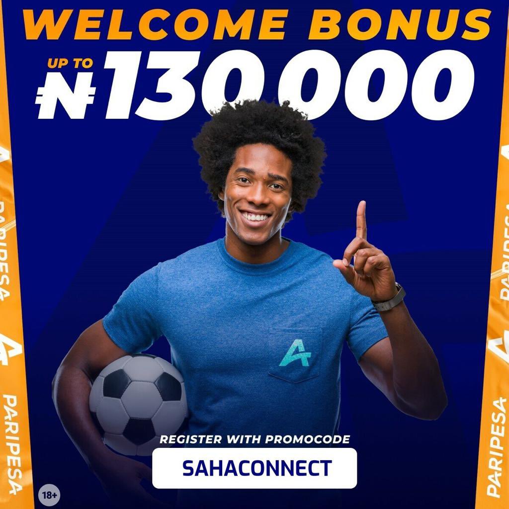 SahaConnect's tweet photo. Use the link to register Paripesa account and play the free bet below

Link: https://t.co/bQr3MRRM5K

Promo code: sahaconnect

Game code: YTAA3 https://t.co/S6Th5lThhd