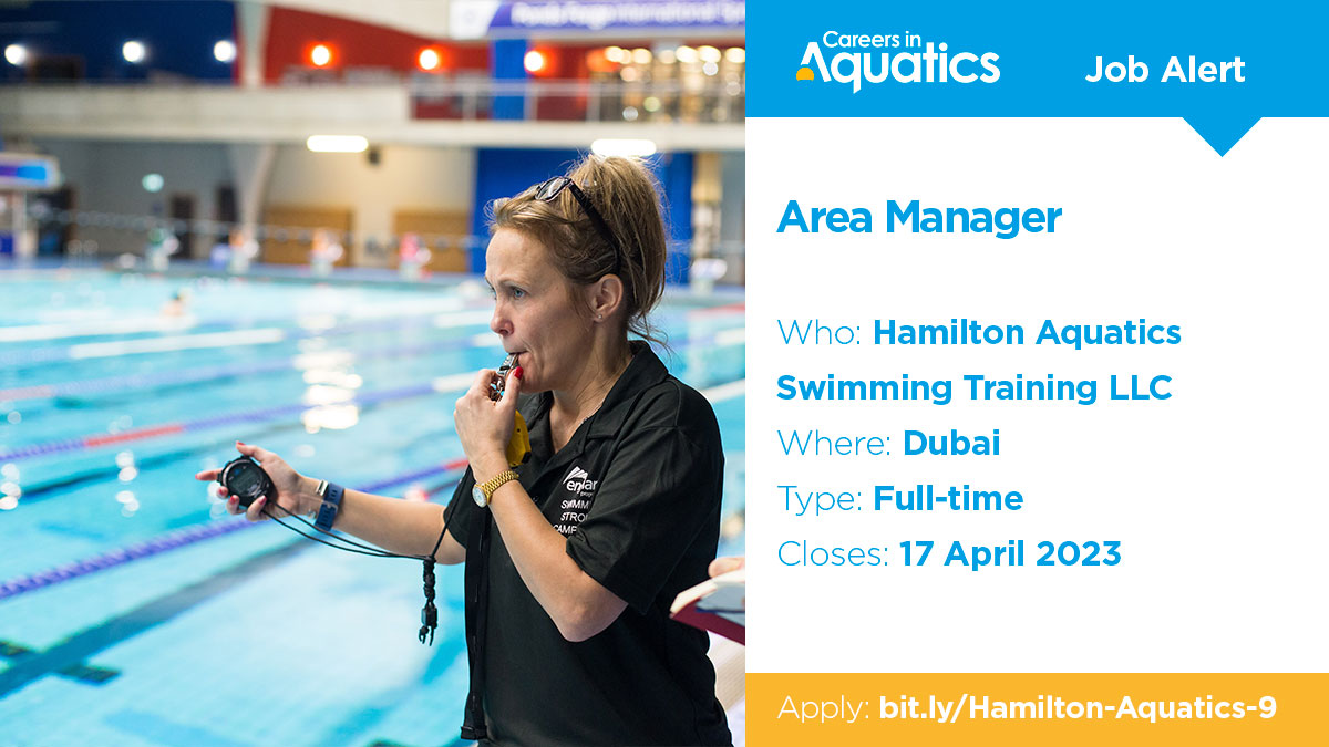 Swim England on Twitter "Job Alert Level 2 qualified Area Manager