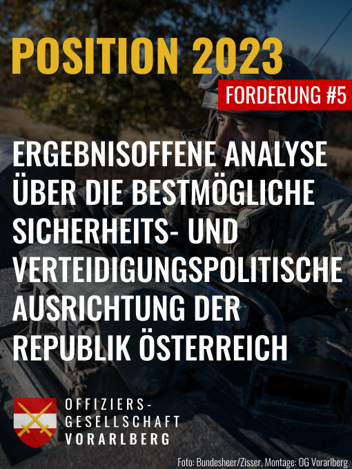 Österreich ist keine sicherheits- und verteidigungspolitische Insel, sondern liegt inmitten eines sich dynamisch verändernden Europas.