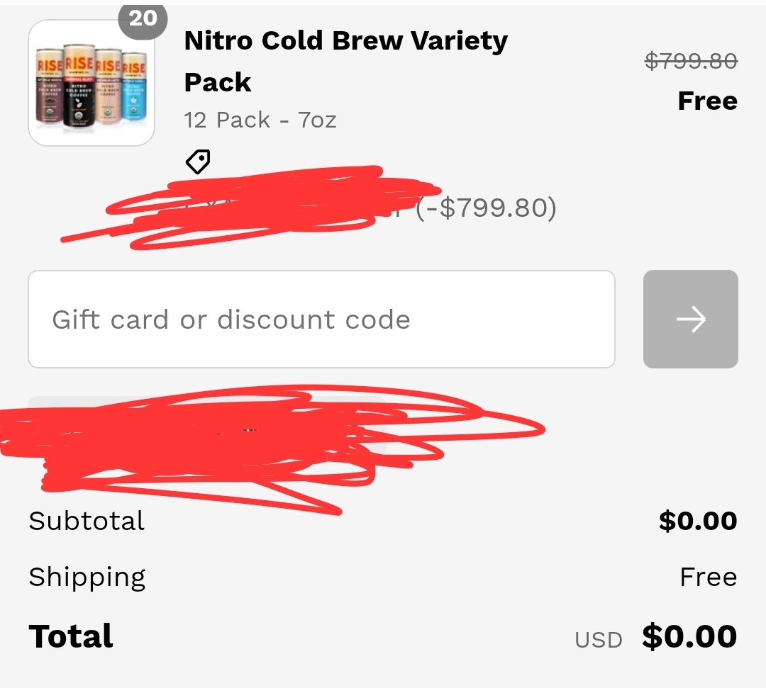 pocket_liners's tweet photo. Over at #Pocket #Liners we were getting dozens of Nitro Cold Brew Coffee for #free! We are constantly posting new #deals, #bots, #flips, and more! Join: https://t.co/K956KyHkHL &amp; buy: https://t.co/yQzgx2cqIm https://t.co/eP6VdCgNCT