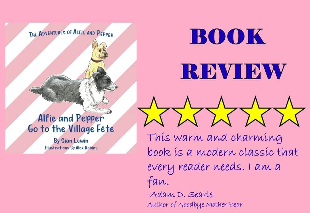 Alfie & Pepper loved their trip to the Village Fête 🐾 & were thrilled to see this review by  @searle_author   who is also an author 🐾👏🐾  

   🐾 A warm engaging story 🐾

#reviews
#BooksWorthReading 
#AlfieandPepper
#bedtimestory
#VillageFête
#classicstory
#authorscommunity