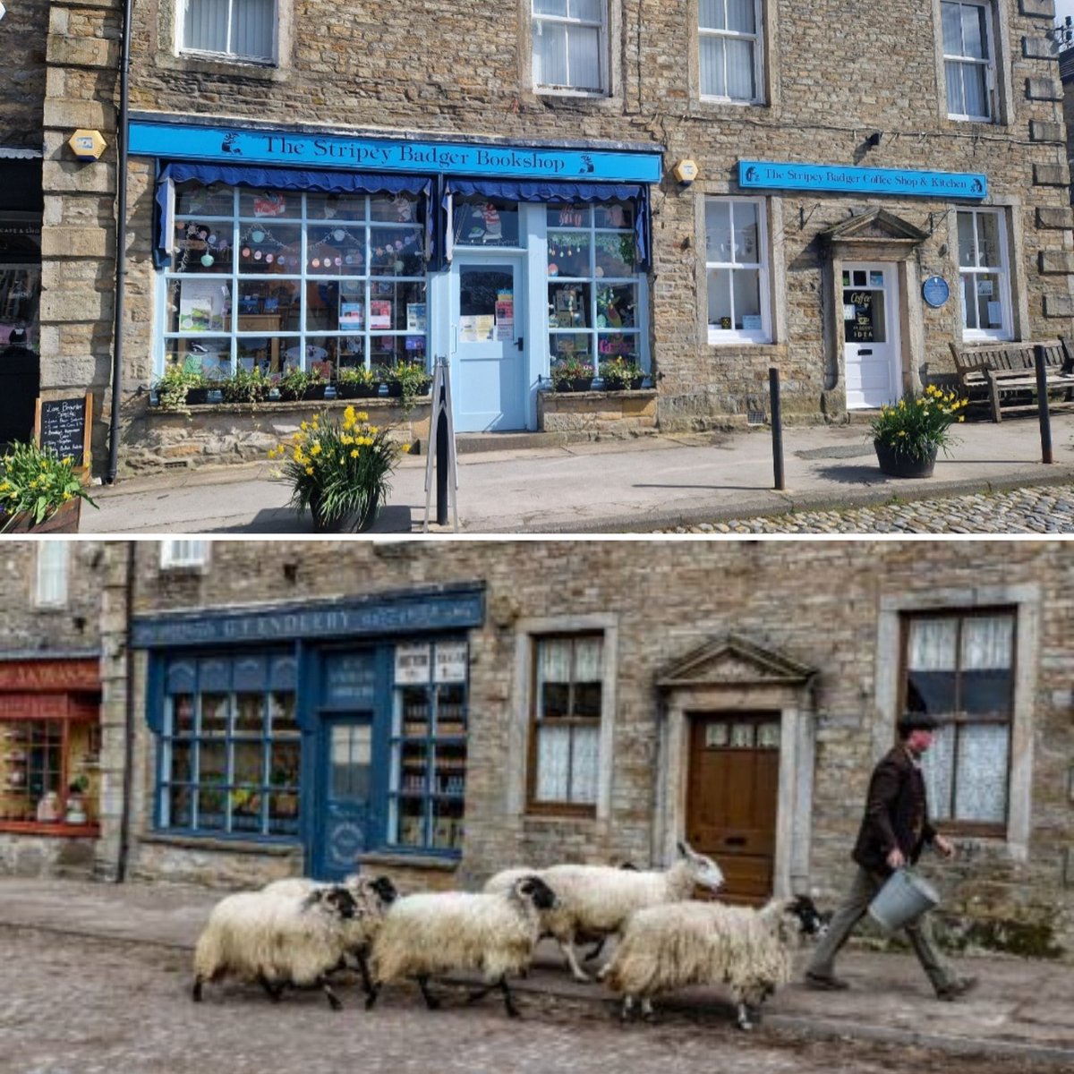 Brontefan1976's tweet photo. Location spotting in Grassington.
It's mindblowing how these places can be so different on screen. #allcreaturesgreatandsmall @AllCreaturesTV #darrowby @exitthelemming @cal_woodhouse @channel5_tv https://t.co/WrLRPEYZ6H