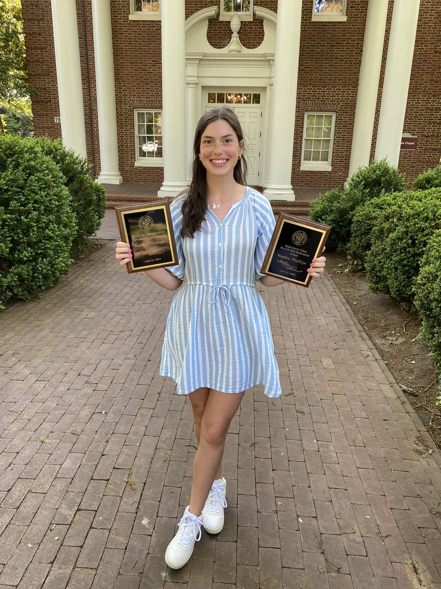 Soph received a Service &amp; Dedication &amp; a Leadership Development Award at Meredith. As a preschooler, she made a wish on a ⭐️ “I want to be the boss.” She’s been preparing for this role for a long time. Those headstrong, stubborn, bossy little girls turn into leaders. Let them be.