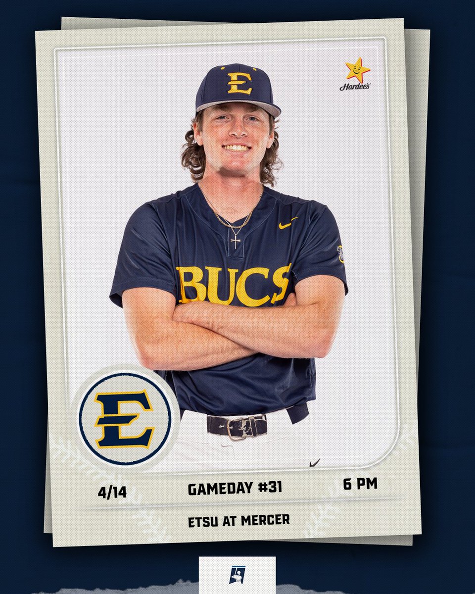 ETSU_Baseball's tweet photo. 🍑 𝐆𝐀𝐌𝐄𝐃𝐀𝐘 𝐈𝐍 𝐆𝐄𝐎𝐑𝐆𝐈𝐀 🍑

🆚 Mercer
🕕 6:00 PM
📍 Macon, Ga.
🏟 OrthoGeorgia Park
🎟 https://t.co/KLFcSsW5JL
📺 https://t.co/oyfXbklIvl
📊 https://t.co/teK1SSF6Zm

#BucsBaseball // #ETSUTough https://t.co/RCBbeQJVJV