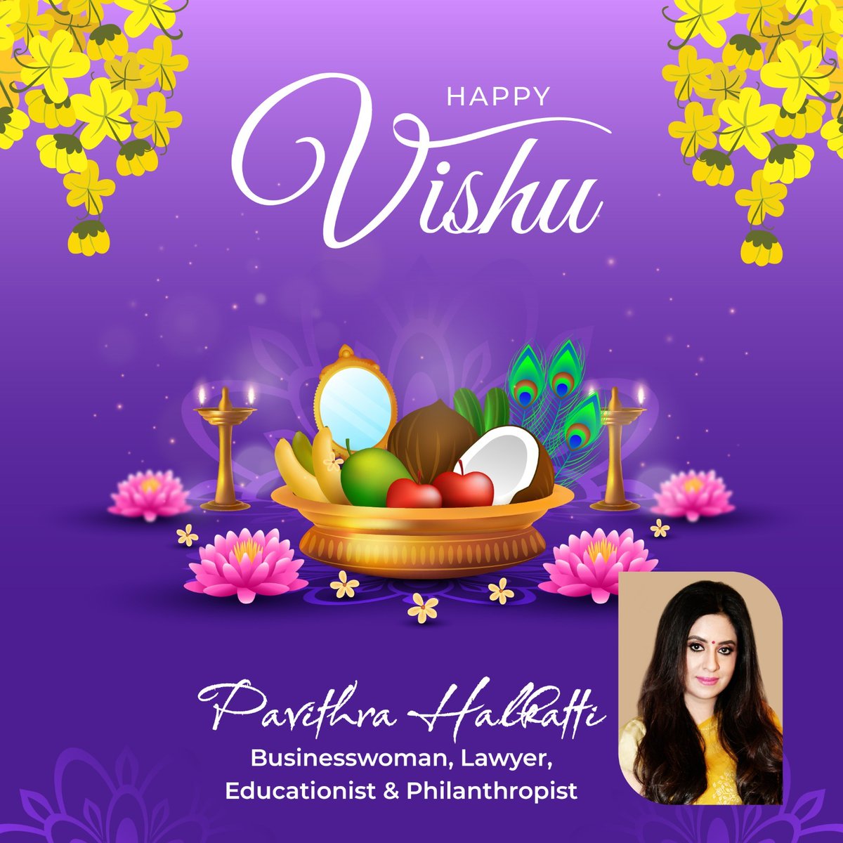 May the new year be filled with success and achievements, and may all your dreams and aspirations come true. Wishing you and your family a joyous and prosperous Vishu!

#HappyVishu #VishuDay #VishuFestival #VishuCelebration #VishuGreeting #VishuBlessings #VishuHappiness…