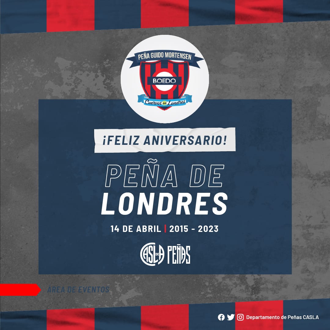 caslacanarias's tweet photo. @CASLAenLondres @SanLorenzoEng Feliz aniversario!!! Abrazos desde las Islas Canarias para toda la Cuervada londinenses https://t.co/eQxsh3rHxU