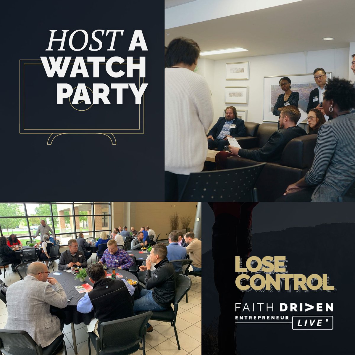 FaithDrivenEnt's tweet photo. Curious how you can spark the Faith Driven Movement in your own area?

Consider hosting a Watch Party at this year’s conference.

Find out how:
https://t.co/aSmBAXCGTs https://t.co/DdTYTKFrLr
