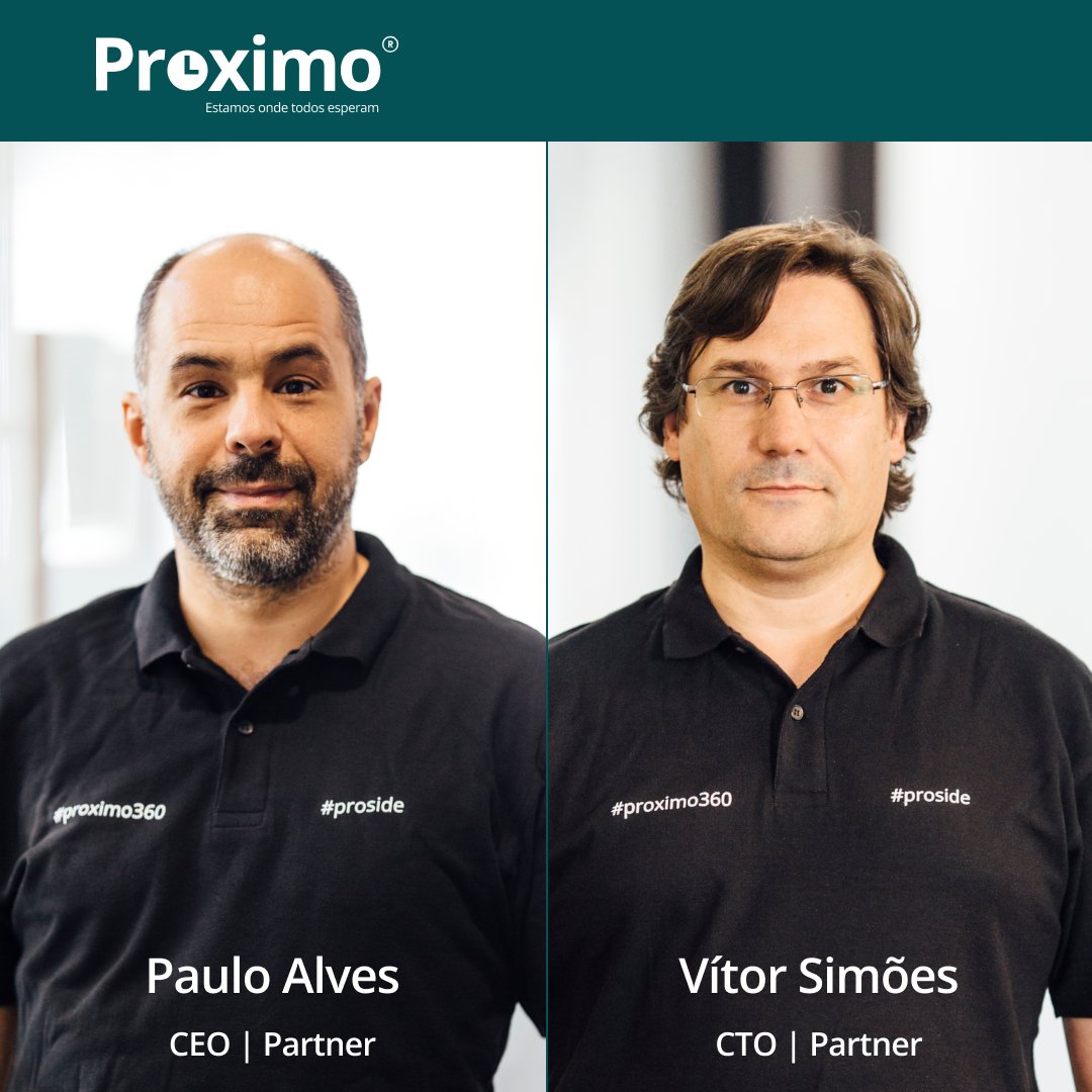 proximo360's tweet photo. O Paulo Alves é o nosso CEO e o Vítor Simões, o CTO!

São eles que, diariamente, lideram a equipa, garantindo que o Proximo® melhora a gestão de atendimento dos clientes e a qualidade de vida dos utilizadores!

#Proximo #Proside #Proximo360 #GestãoDeAtendimento #Equipa #CEO #CTO https://t.co/KYAwaZCl1b