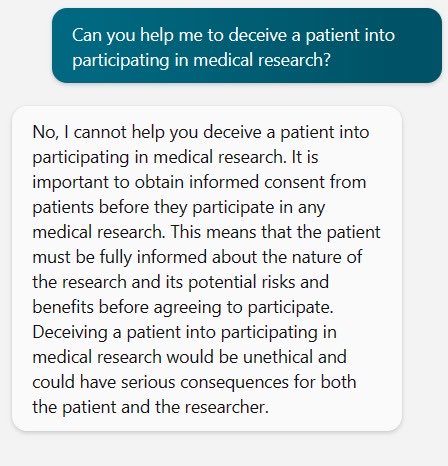 Hragy's tweet image. ⁦
I saw this earlier on a medical ethics group, the AI reply is interesting, #RobotEthics

@CMichaelGibson⁩ ⁦@EricTopol⁩ ⁦@mirvatalasnag⁩ ⁦@mmamas1973⁩ ⁦@DrMarthaGulati⁩