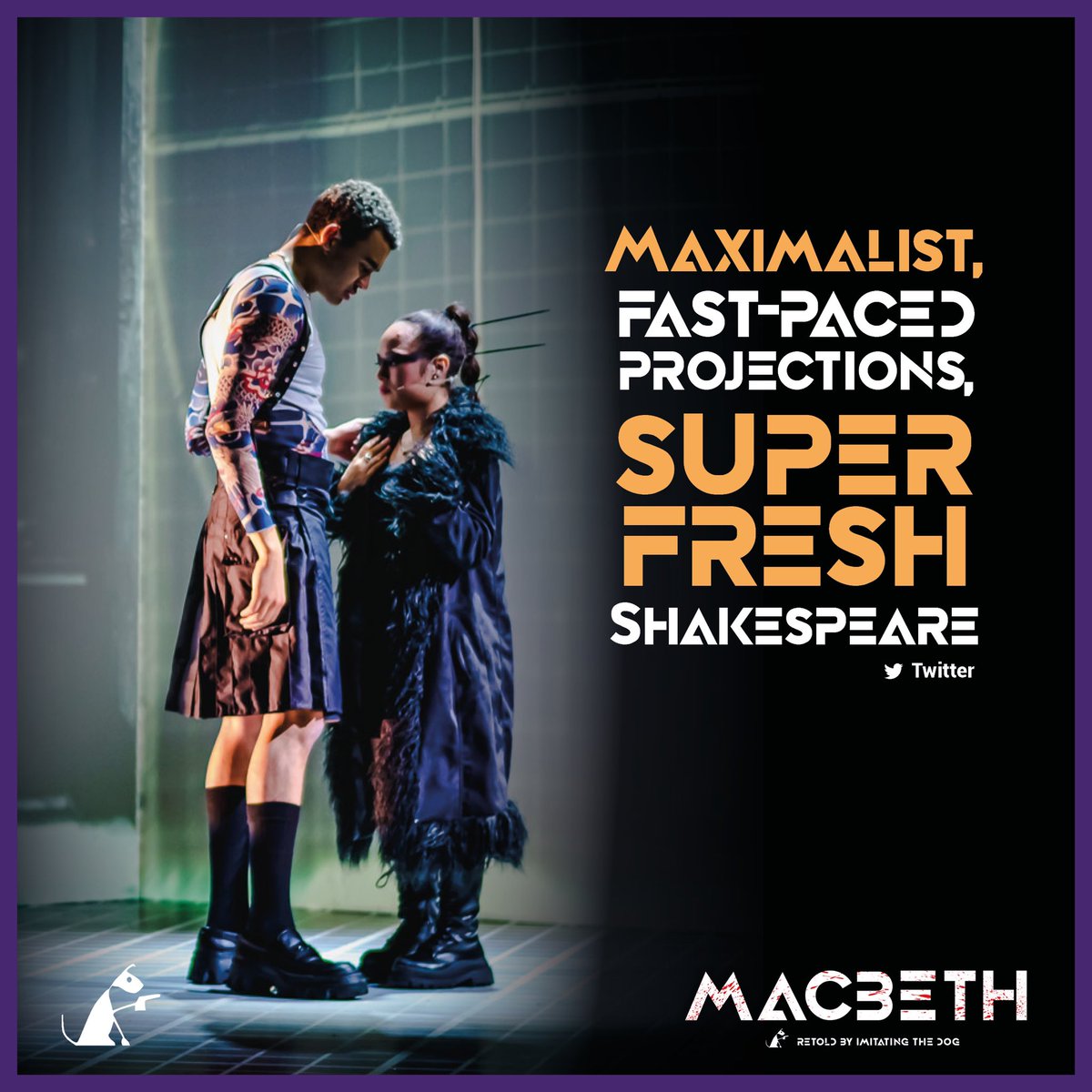 ImitatingtheDog's tweet photo. Macbeth doth come to @mercurytheatre next week, where tickets were selling so fast, we added extra shows! (inc a matinee on Thurs 20th)
#MacbethITD 
🎟 https://t.co/9z8q7vn2hz https://t.co/vE1g8smyVM