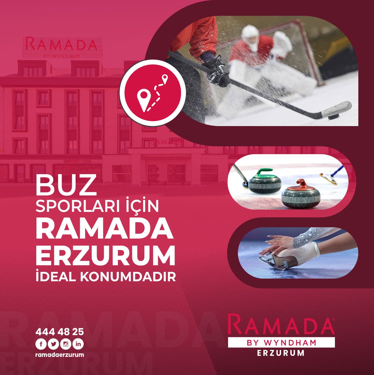Buz Sporları İçin Ramada Erzurum İdeal Konumdadır.

📌 Hüseyin Avni Ulaş Mahallesi Kaynak Sokak No:1 Şehir Hastanesi Karşısı Palandöken / Erzurum
📞444 48 25
📩info@ramadaerzurum.com

#Türkiye #Ramada #Erzurum #Tourism #Palandöken #buzsporları #curling #buzhokeyi #buzbateni