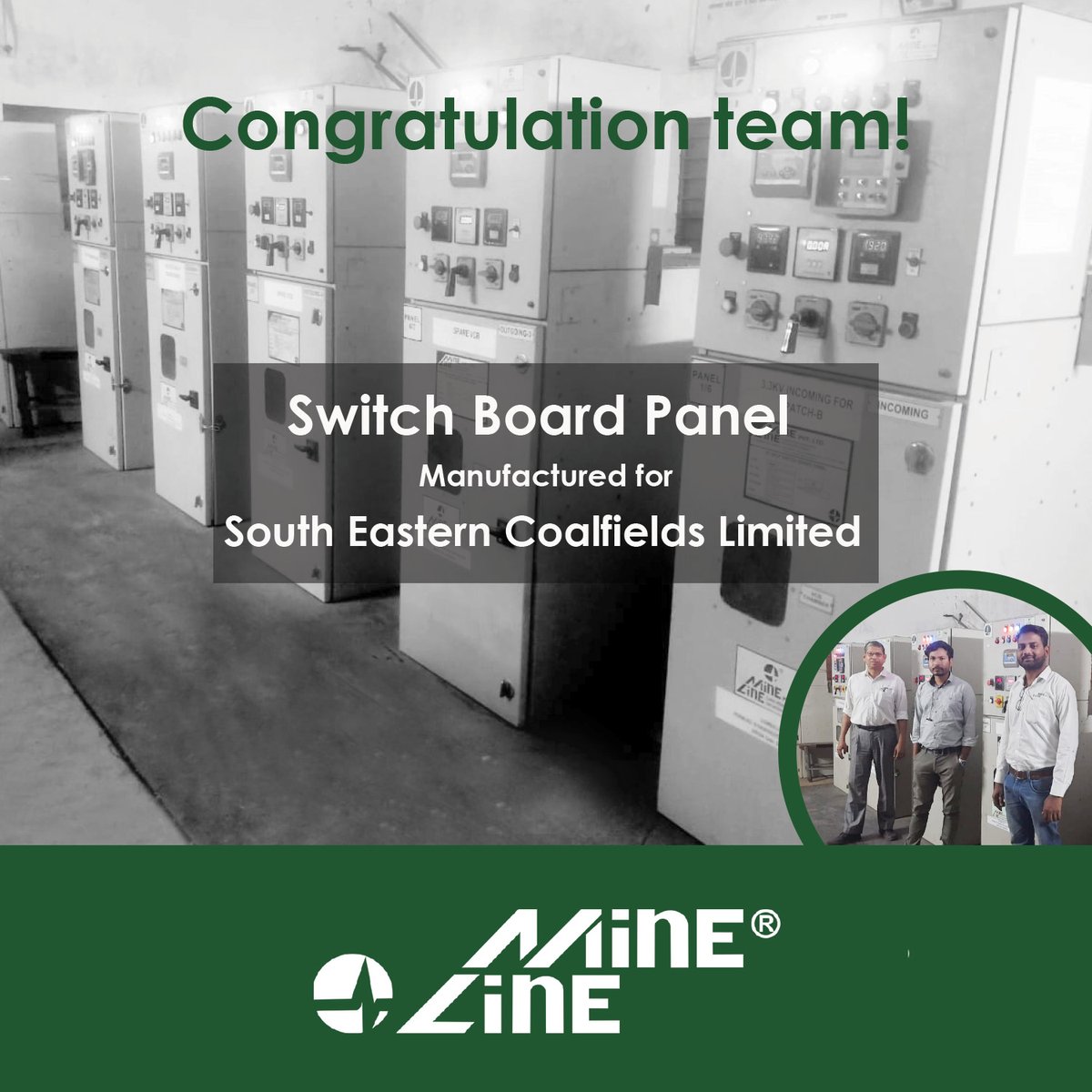 minelinepvtltd's tweet photo. Switch Board Panel (Capacity:3.3KV). manufactured and installed by our engineering team for South Eastern Coalfields Ltd.
.
.
.
.
.
#coalmining #mining #coal #coalminer #mininglife #miner #mine #industry #indiancoalindustry #miningengineering #incredibleindia #flameproof https://t.co/MmZe3C7LAH