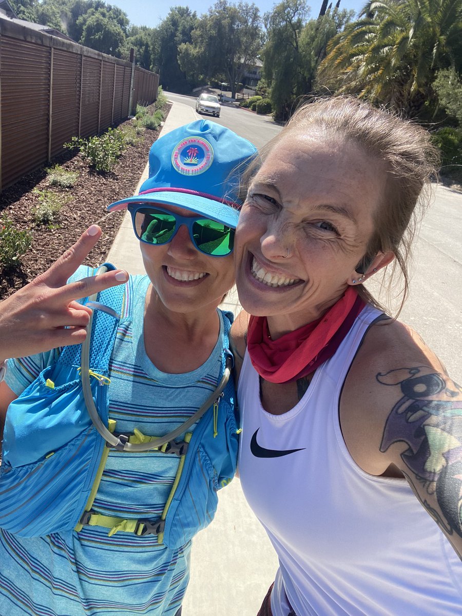NatashaSwartley's tweet photo. Shake out run yesterday with bestie! BTR100 go time.. tonight. 🥰🤗 🏃♀️💨🤠 #runchat #btr100 #allwedoisrun @luisescobar150 #emmausruninn #aardvarkrunning #workhardplayharder #DFQ #youwantitoryourdont https://t.co/KERAVb1pyg
