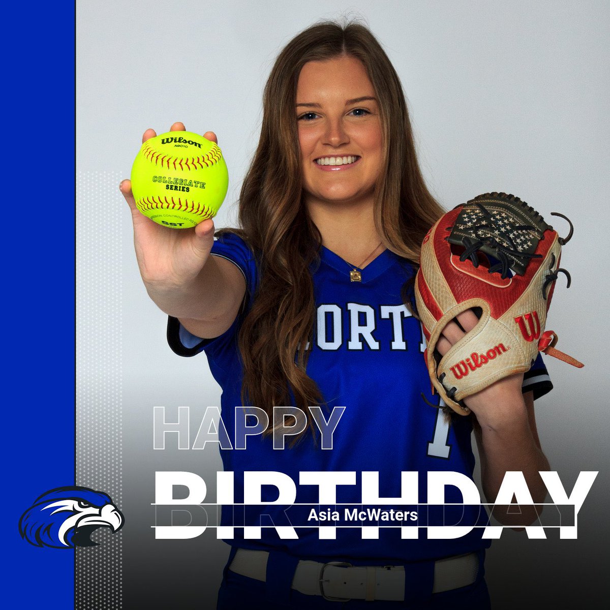 SUHawksSoftball's tweet photo. Happy Birthday to senior pitcher Asia McWaters! 🥳🎂✨💗 https://t.co/P1qbvwuuAu