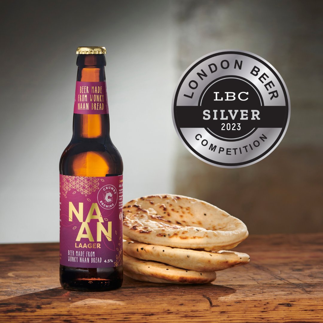 This silver award for our new Naan Laager really makes us proud (another award for your wall <a href="/HariGhotra/">harighotra</a>)!

A huge shout out to @bskydesign who helped us bring the bling for this one…  cheers! 🍺

#CrumbsBrewing #SilverMedal #LondonBeerCompetition #NaanLaager #HariGhotra 🍻