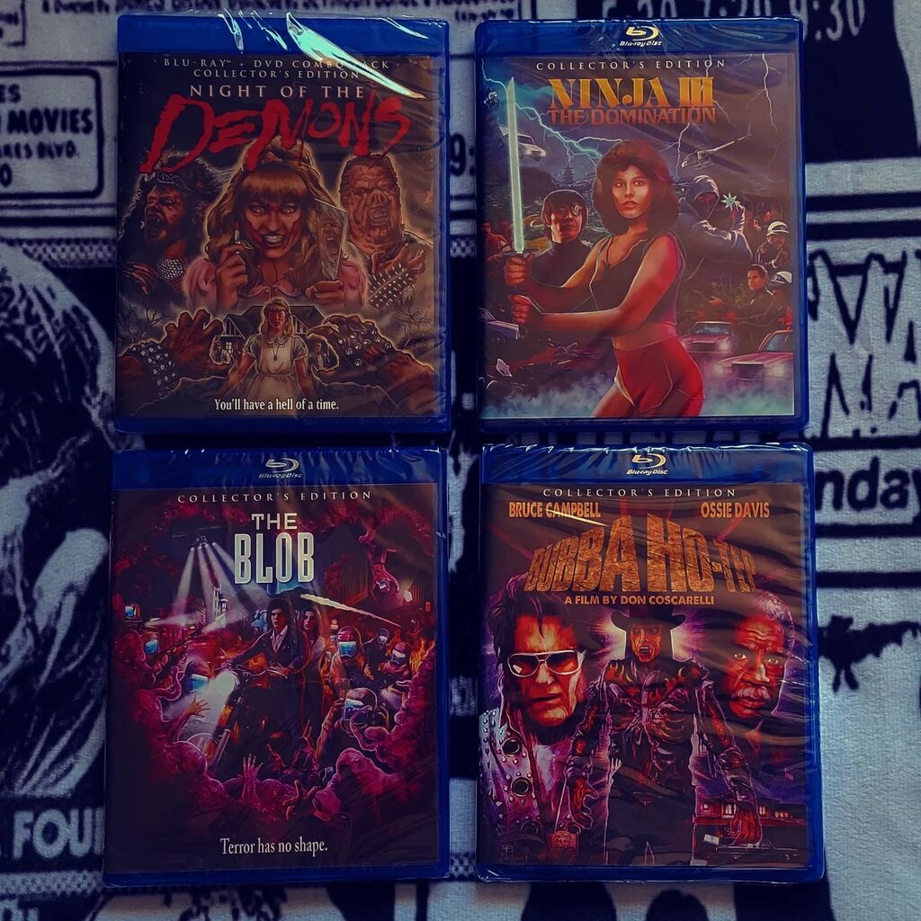 TYTDReviews's tweet image. Final batch from my @screamfactoryofficial haul! And I went with the classics! 

#screamfactory #bluraycollection #bluray #physicalmedia #physicalmediacollector #bubbahotep #blob #nightofthedemons instagr.am/p/CrBHhC7M_Ip/