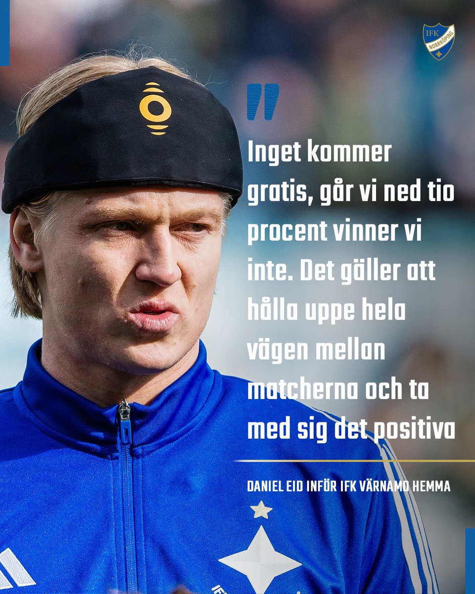 ifknorrkoping's tweet photo. Daniel Eid fokuserad på helgens uppgift 👊

Mer med högerbacken finns här: https://t.co/o4APFUkBUN

⚪️🔵#ifknorrköping https://t.co/xdUpo4BEiS