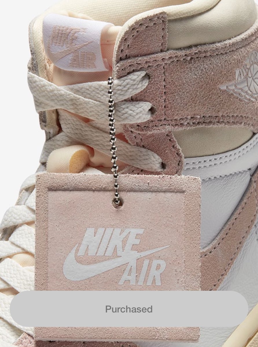 perfctszn's tweet photo. early access for the win! see you soon my pretties! 🫧☺️ #washedpink #snkrs https://t.co/4r9cZE3pqw