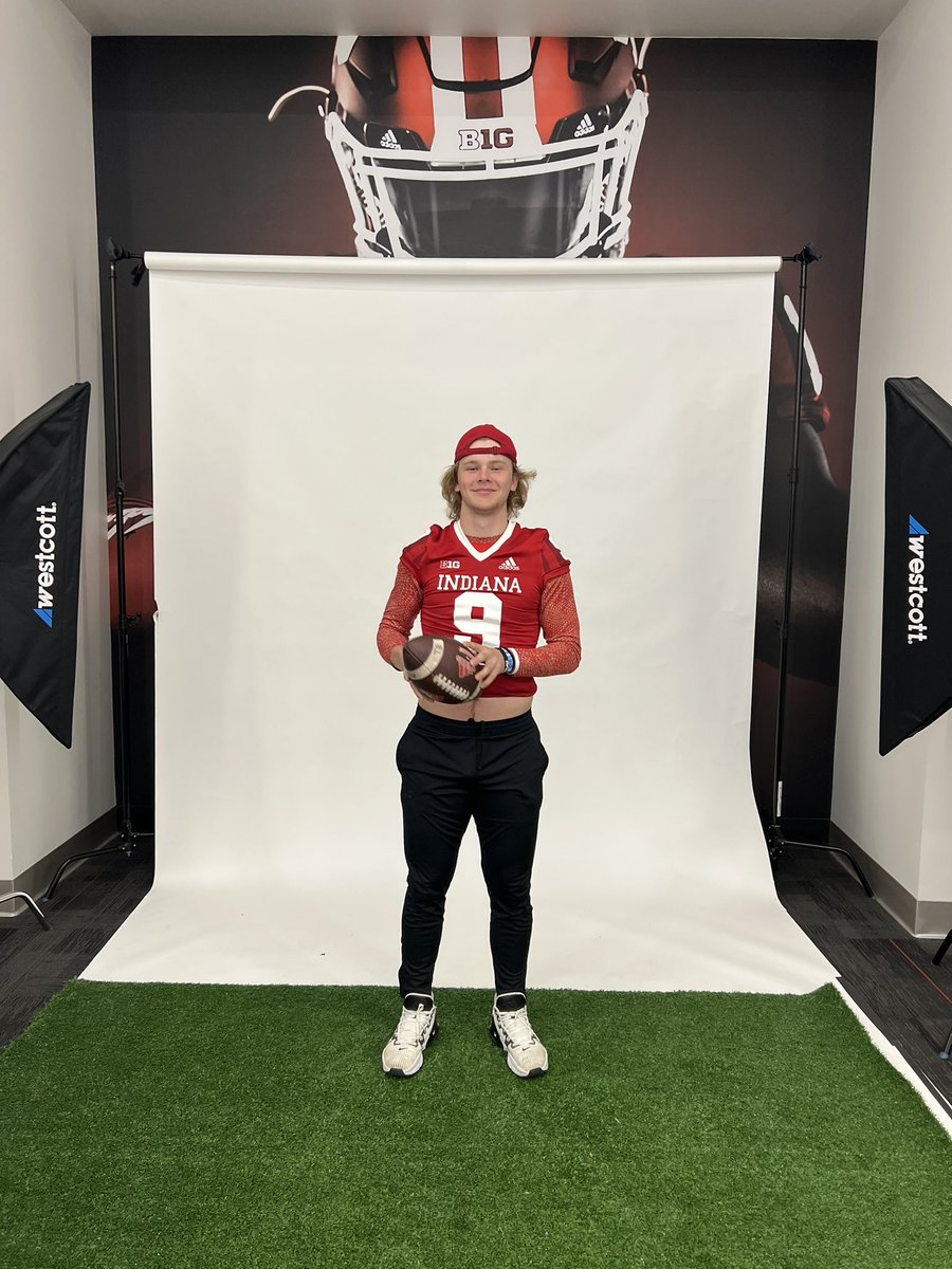 Had an awesome time at <a href="/IndianaFootball/">Indiana Football</a> yesterday. Loved the campus and the coaches. Can’t wait to be back soon! @CoachAllenIU <a href="/coachwaltbell/">Walt Bell</a> <a href="/jlmcdonald11/">Jake McDonald</a> <a href="/brickiesfb/">Hobart Football🧱</a> <a href="/xfactorQB/">Anthony Morelli: X-Factor QB Academy</a> <a href="/IndianaPreps/">Indiana Preps</a> <a href="/Bryan_Ault/">Bryan Ault - Midwest Scout</a> <a href="/AllenTrieu/">Allen Trieu</a> <a href="/blaze7v7/">Blaze7v7</a>