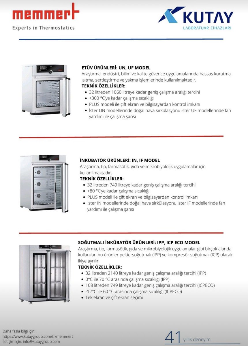 Kutaylab's tweet photo. 41 yıldır başarıyla sürdürmekte olduğumuz Memmert distribütörlüğümüzle
İstanbul, Ankara, İzmir, Adana ofislerimizle,
Deneyimli satış-aplikasyon kadromuz ve uzman ağımız ile 
her zaman yanınızdayız
#kutay #kutaylaboratuar #laboratuvar #çagdaslaboratuvarlaricin @memmertusa https://t.co/d7MSYSpIZ4