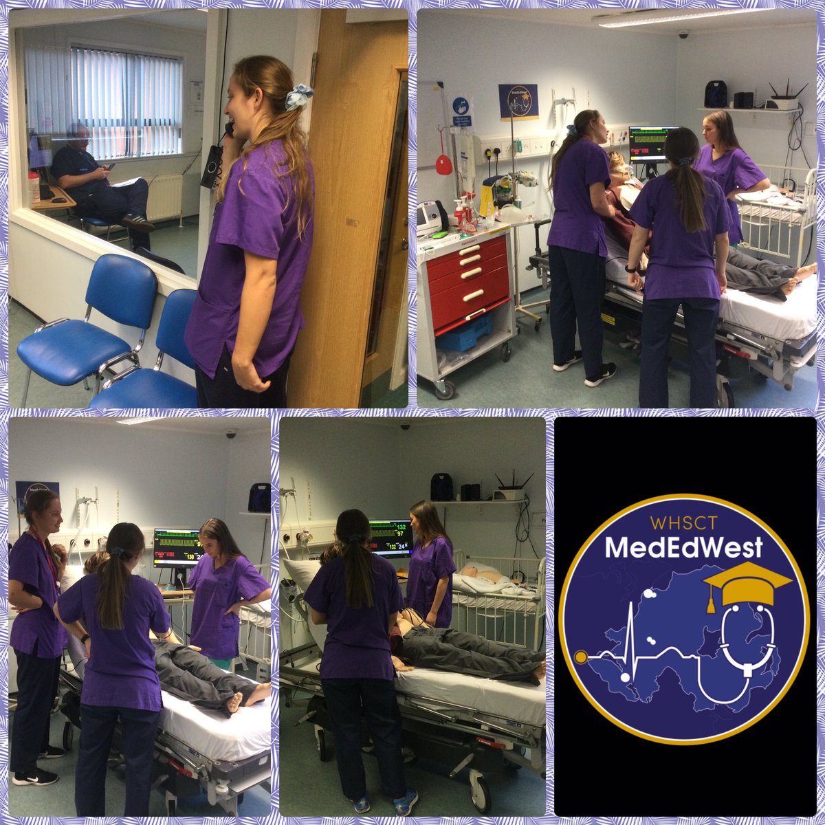 McgeeSinead's tweet photo. Final Year Assistantship Students undertaking #MedEdWest Teach The Teacher course ‼️ Learning how to plan, implement &amp; debrief to help prepare @QUBMedEd &amp; @UlsterUniMed medical students for exams 🤩 #PayingItForward  @WesternHSCTrust https://t.co/Axrug96Bu7