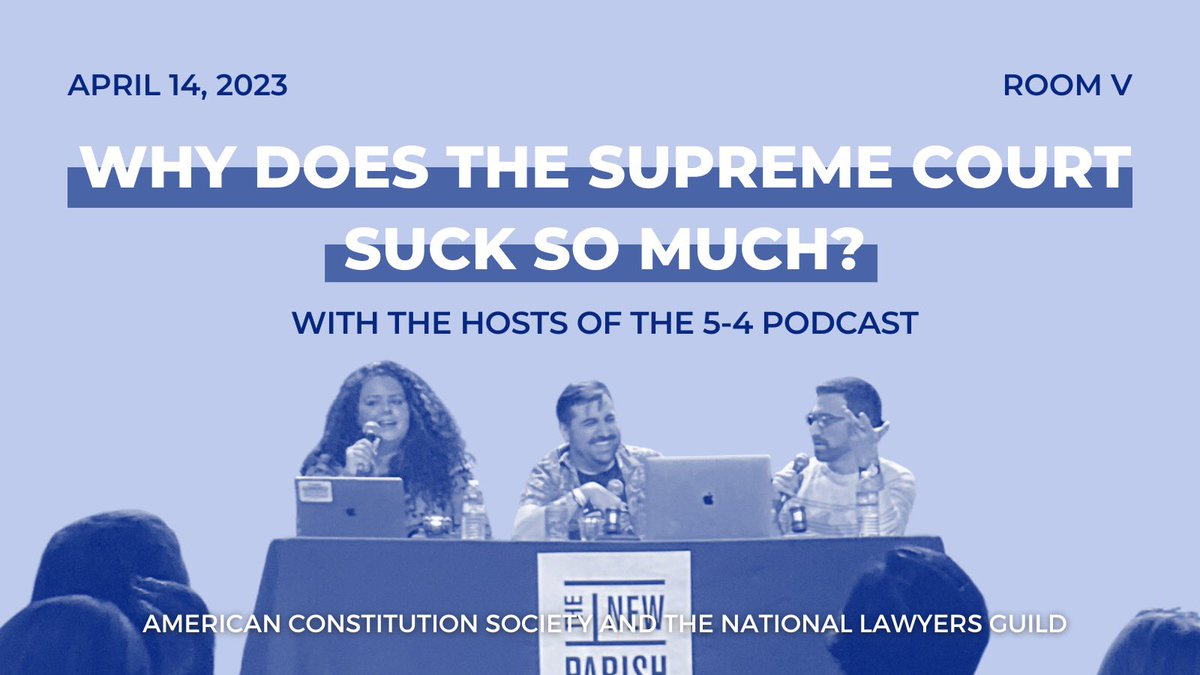 The hosts of <a href="/fivefourpod/">5-4 Podcast</a> join us and NLG today for a conversation regarding the state of the Supreme Court