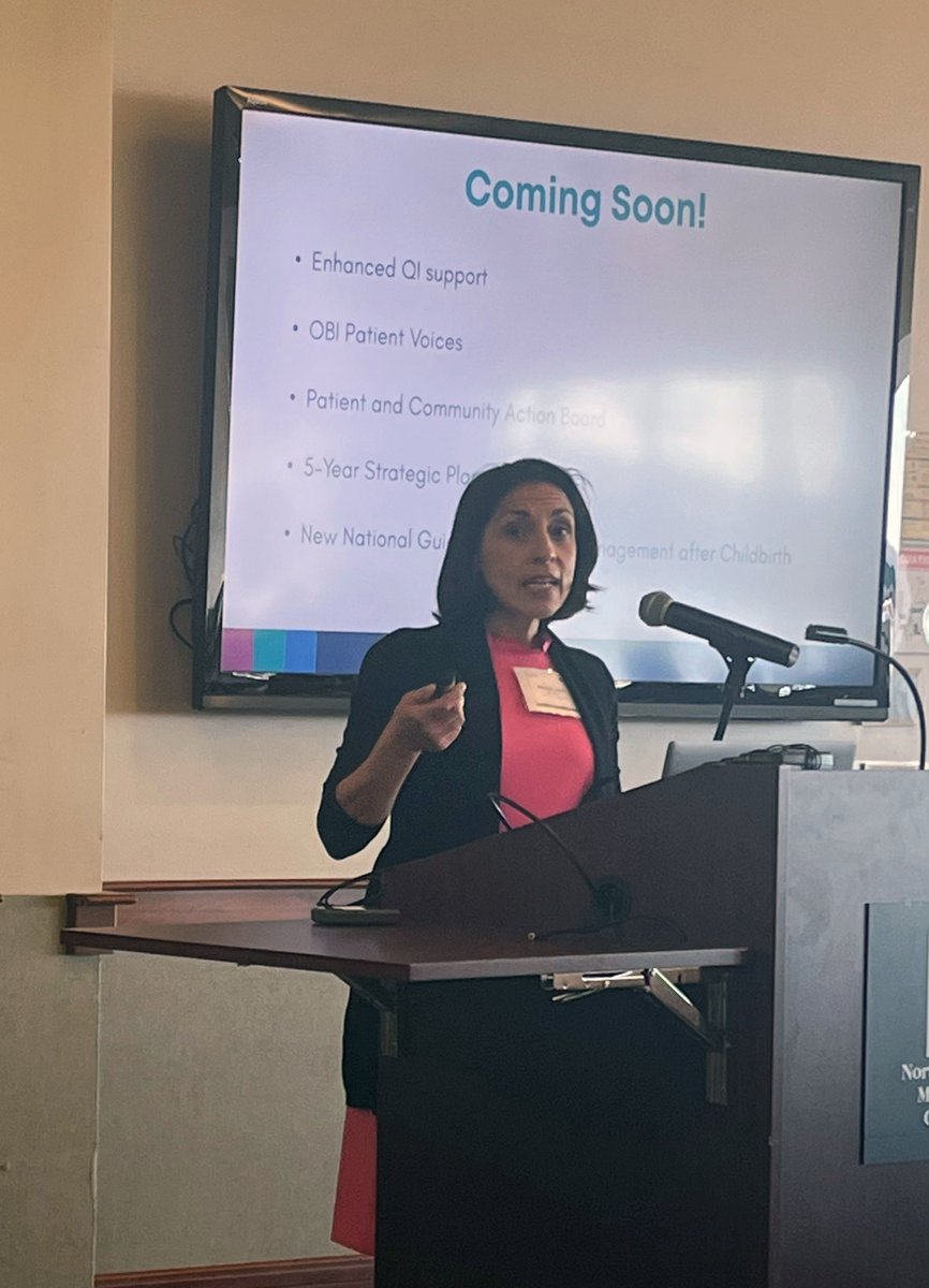 Ob_Initiative's tweet photo. @MichelleHMoniz and @MollyStout20 kicking the #OBISemmiannualMeeting off by reflecting on our efforts to improve #maternitycare so far and sharing a sneak peek of what's to come! @MichiganCQIs https://t.co/MIkCyLErCP