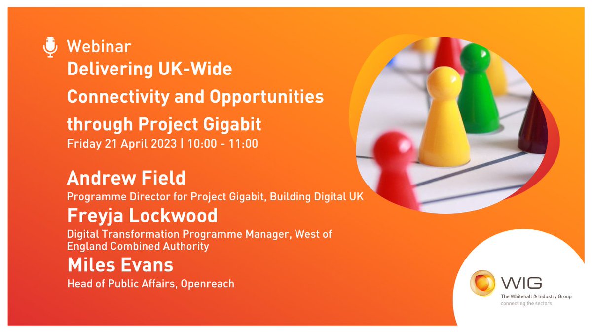 wiguk's tweet photo. Join our webinar "Delivering UK-Wide Connectivity and Opportunities" for a panel discussion exploring how digital connectivity can deliver access to greater opportunities to communities across the UK.

🗓️ 21 April 2023
🕑10:00 - 11:00 a.m.

Register: https://t.co/25d5RFQOvZ https://t.co/NlecF96NsZ