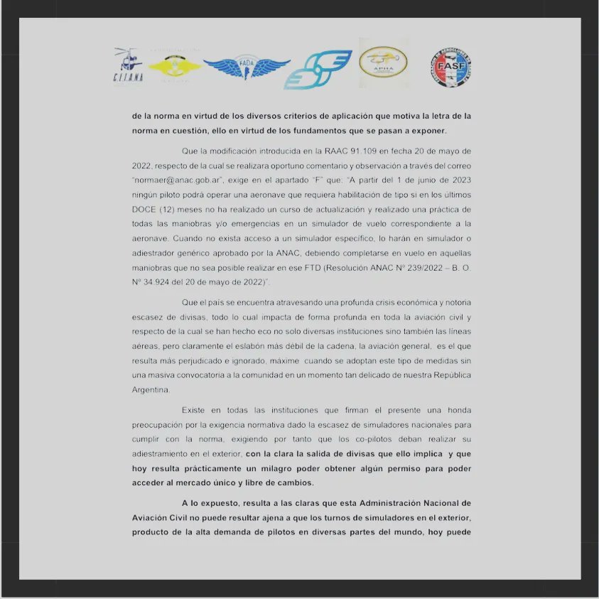 Sociedad Argentina de Aviación tweet media