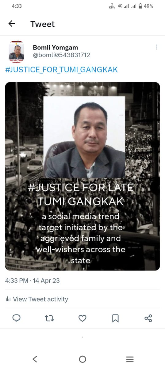 boje_jumter's tweet photo. #Justice_For_Late_Tumi_Gangkak
  An innocent should never be made a scapegoat!! https://t.co/CbkfpWtXfj