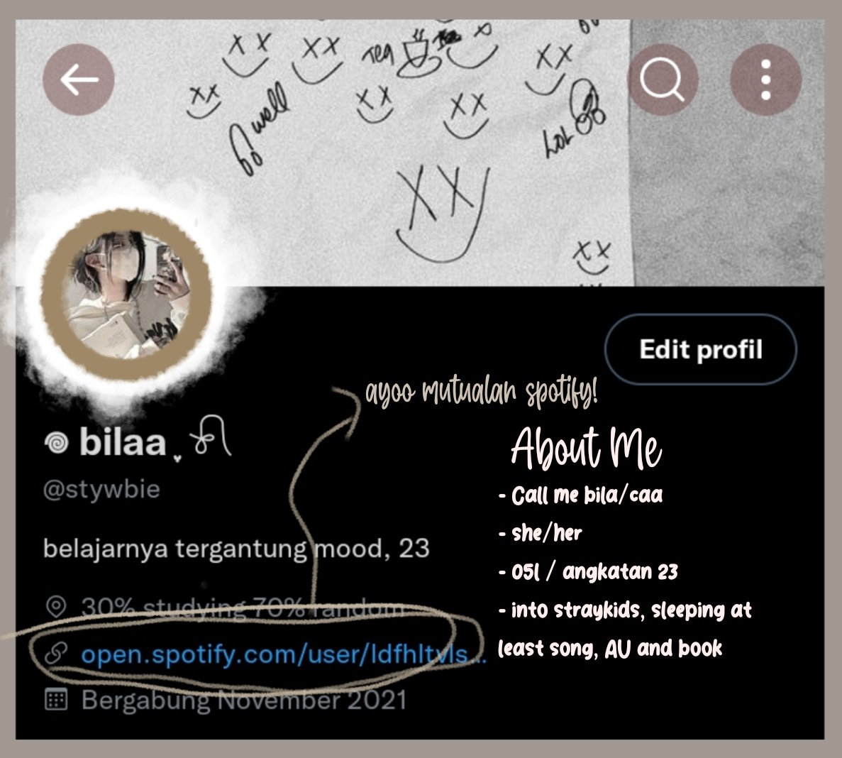 stywbie's tweet image. Searching for new moots!! Esp angkatan 23, let's be friend, pliss help me to rt/like this tweet, thank you &amp;lt;3

#ambistwt #AMBISVERSE #studyacc #studytwt