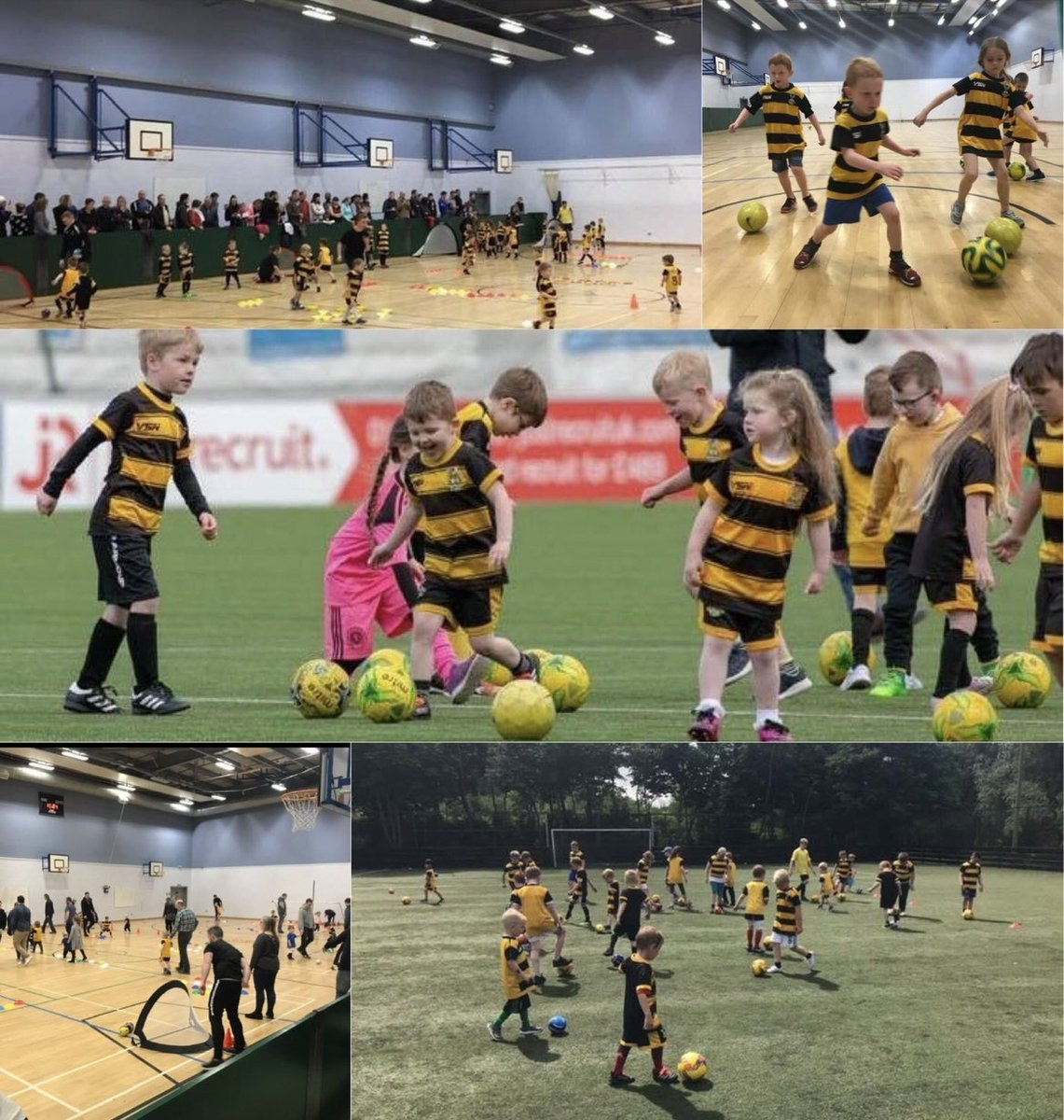 FootballBuzz12's tweet image. Get your kids moving and grooving with Football Buzz! Our fun-filled children's football classes will give them the buzz they need. Join us now! ⚽🤩 #FootballBuzz #KidsFootball #ActiveKids