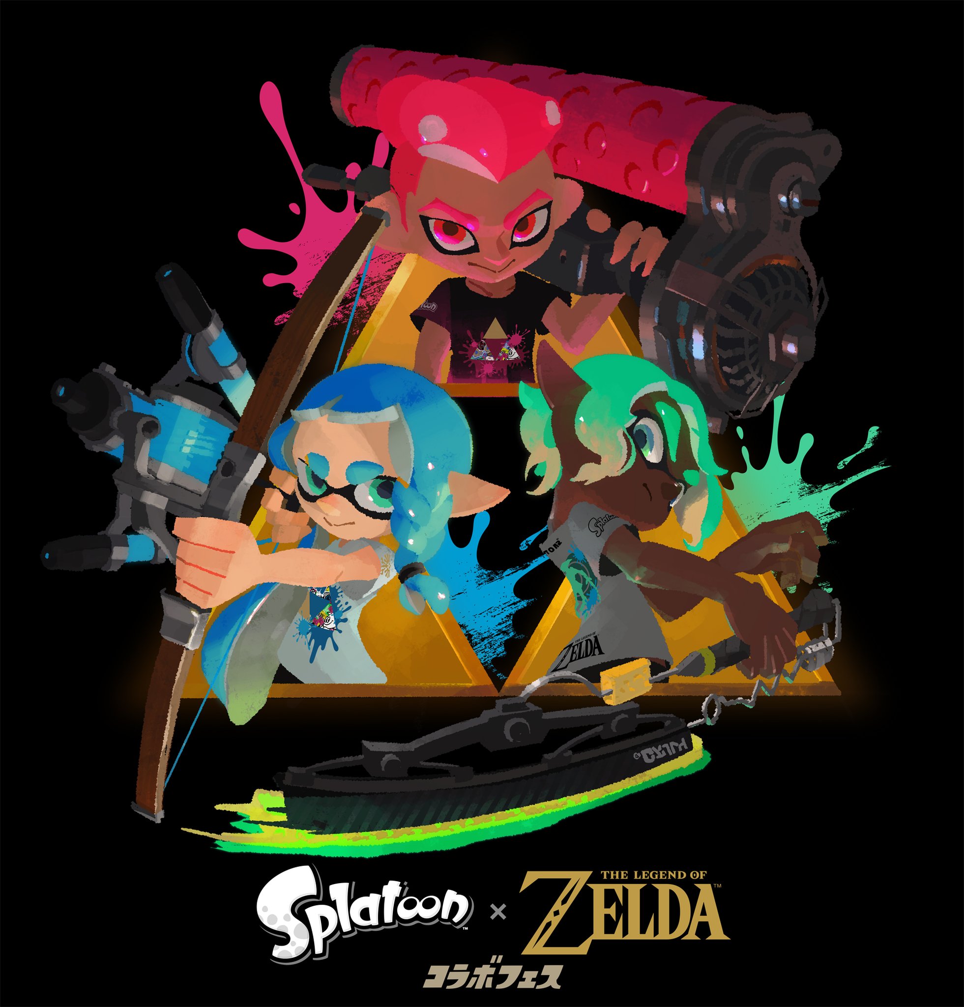 スプラトゥーン3✕ゼルダの伝説　コラボフェス　ポスター　NY限定　非売品 スプラトゥーン3✕ゼルダの伝説 コラボフェス ポスター NY限定