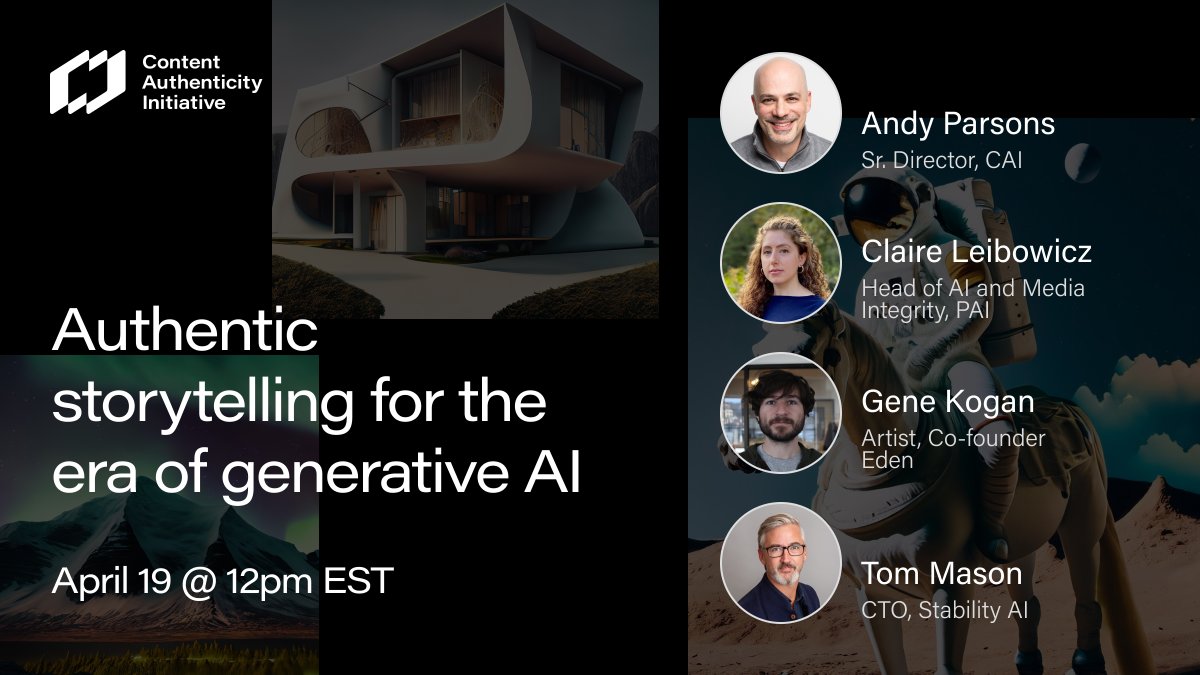 REGISTER | The astonishing accessibility and sophistication of #generativeAI tools is outpacing our objective understanding of where content comes from and forcing us to establish new norms. How do we distinguish realistic AI-generated content from journalistic work? How, and