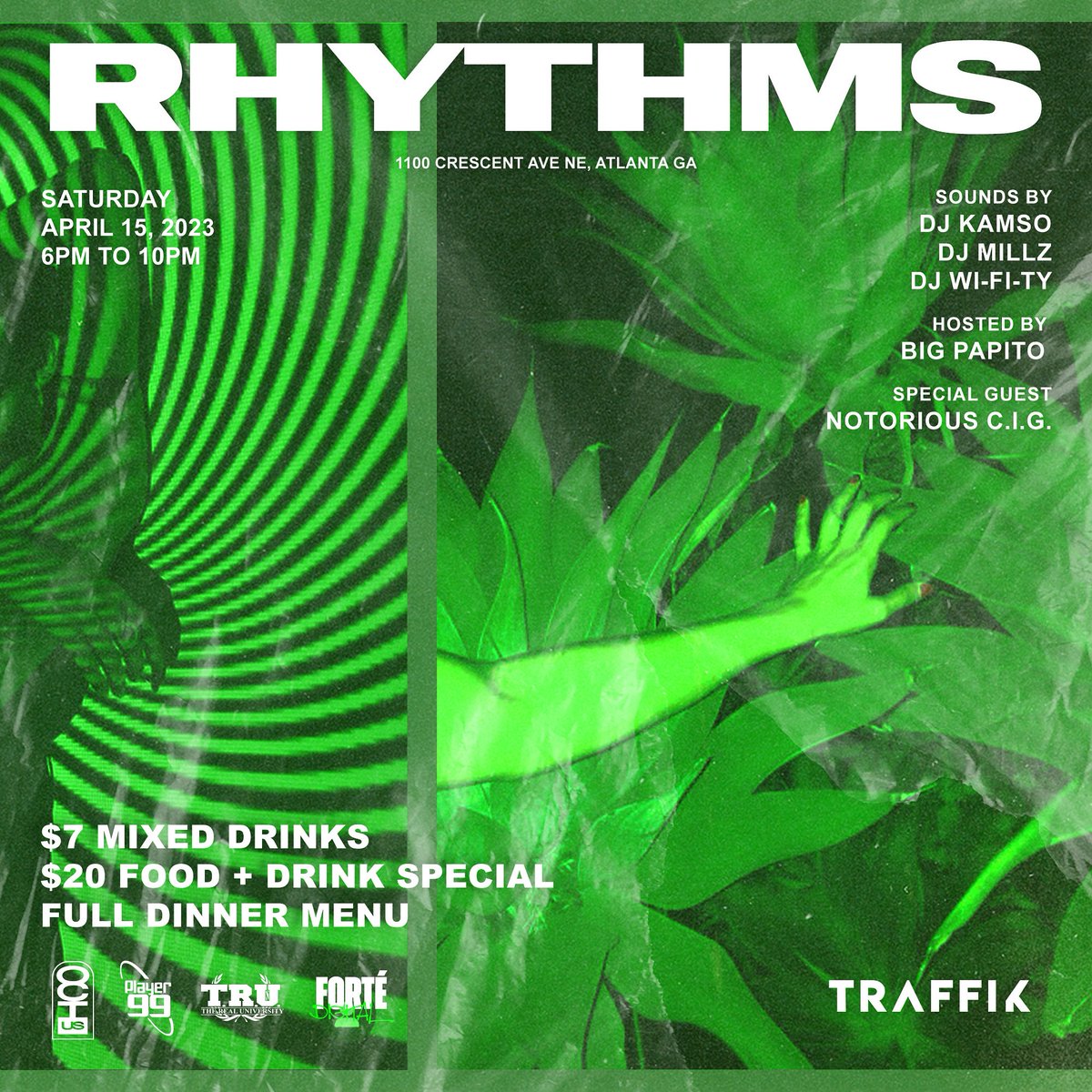 octusnetwork_'s tweet photo. “RHYTHMS” Afrobeats &amp; Amapiano sounds by @djkamso @millz_tg and @Wifi__ty all hosted by @404pito this Saturday  RSVP link is in our bio. See you there! #octusnetwork #Atlanta #thingstodoinatlantathisweekend https://t.co/PaLRwvc86H