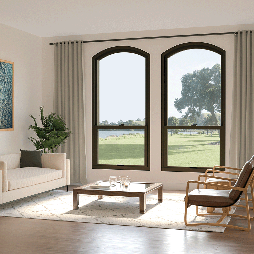 Infinity Single Hung Round Top windows elevate your view. Some would even say the window is a view in itself. Learn more at buff.ly/3N3B7Aw. #InfinityfromMarvin #RoundTopWindows #SingleHungRoundTop