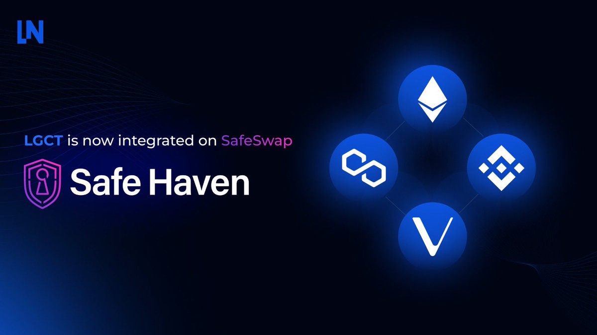 📢Bridge your LGCT token with SafeSwap.

Legacy Network and @SafeHavenio have partnered to make LGCT multi-chain 🤩

From now on, you can easily bridge LGCT between VeChain, Binance Smart Chain, Ethereum and Polygon either, by using the SafeSwap dashboard, or soon directly in the…