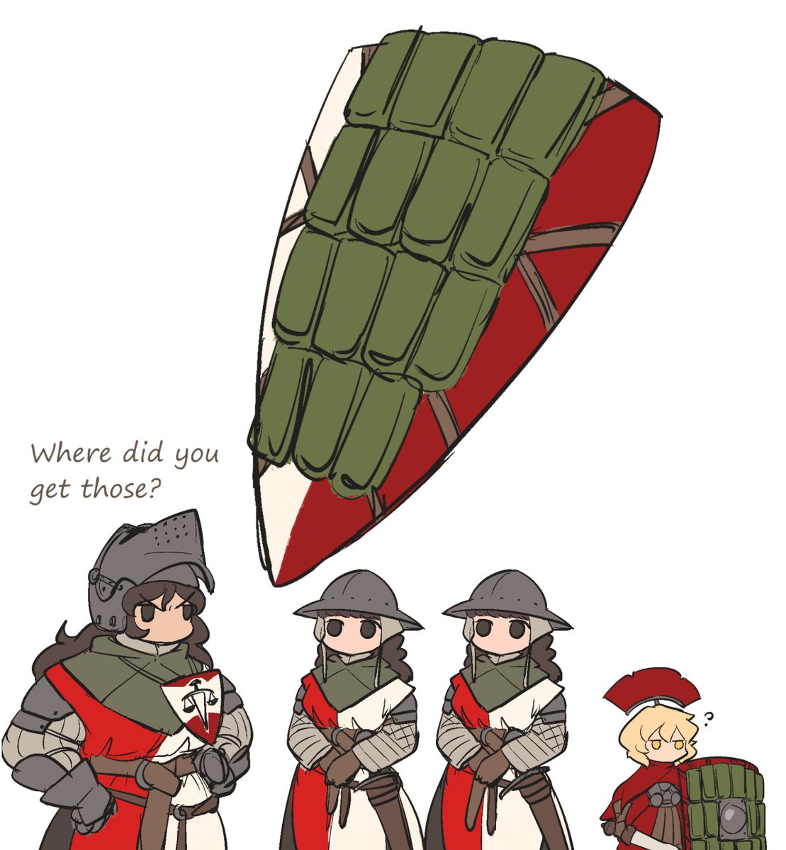 ironlily_art's tweet photo. I like the ERA meme and it makes me joy so much.
but putting ERA on the sisters is totally not what I expected.😂

maybe we should also put some on roman legion https://t.co/dEbVoPNNbC
