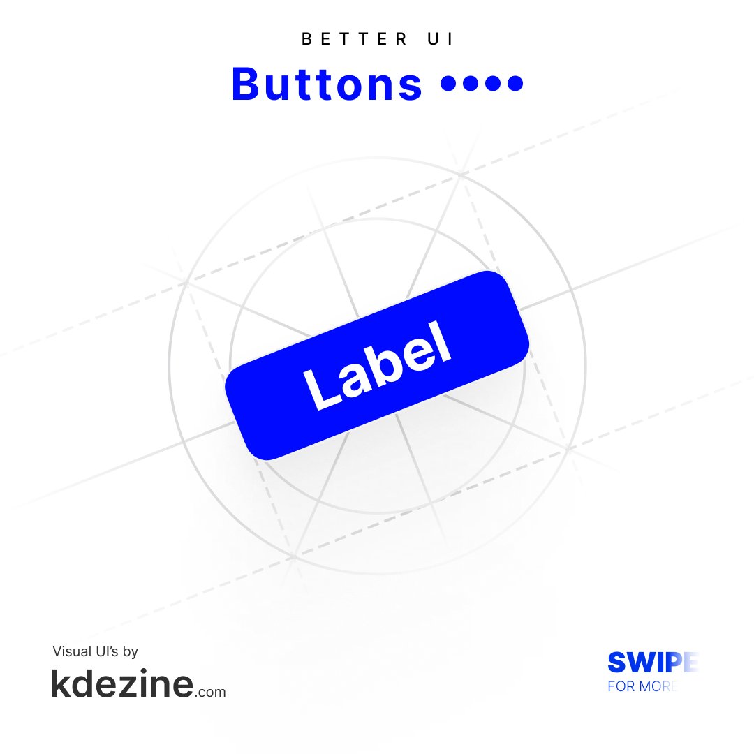 kkdezine's tweet image. Buttons play a crucial role in the design of interfaces by providing visual cues, guiding users towards their goals, and enhancing the overall user experience.

#uidesign #visualdesign #visualui #kdezine #uiux 

Follow: instagram.com/kdezineui/