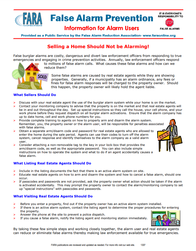 mcpnews's tweet photo. Selling a home shouldn’t be alarming! 

While preparing your home to sell, remember these tips to prevent false alarms.

@AlarmReduction 

#MCPNews #MCPD #ReduceFalseAlarms #NoFalseAlarm #FalseAlarmFriday #FARA https://t.co/ARtoTvGVhY